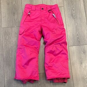 Kids Fuchsia Snow Pants